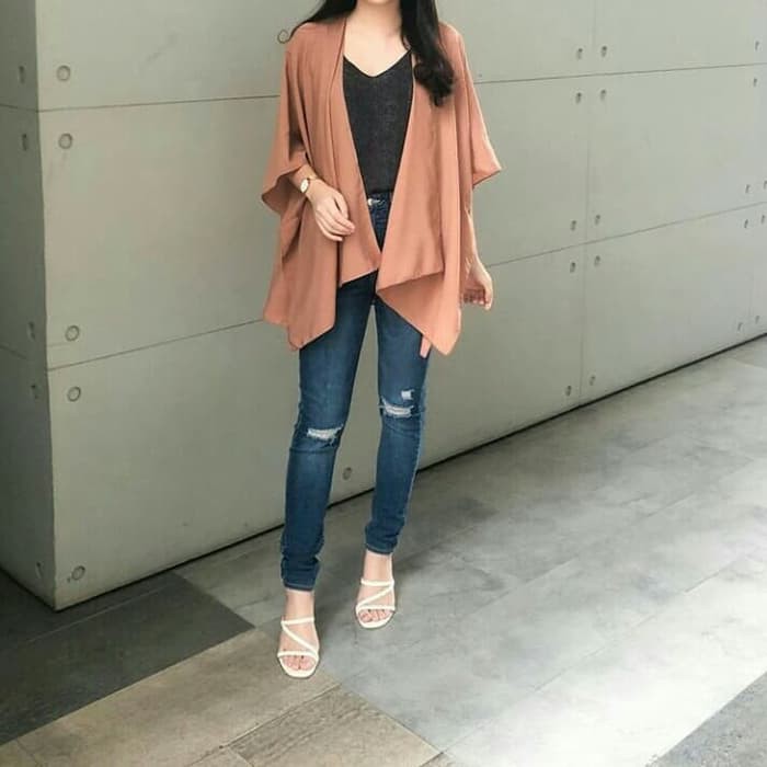 [COD] Cardi Wanita Cardigan Batwing Cardi Jumbo Outer Murah Flare Cardi G930