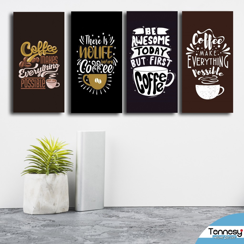HIASAN DINDING WALL DECOR PAJANGAN POSTER DEKORASI KAMAR RUMAH COFFEE KOPI