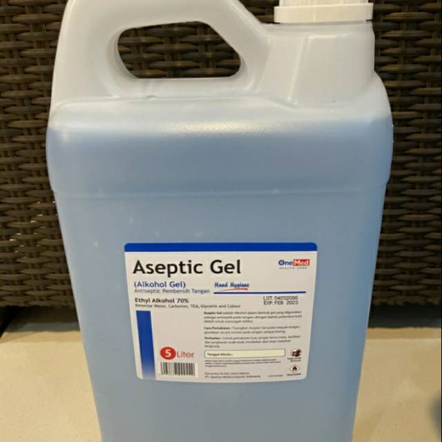 Hand sanitizer onemed aseptic Gel 5 liter