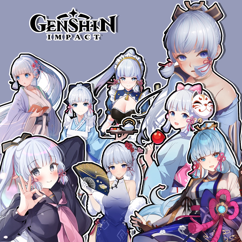 

Sticker Pack Ayaka Kamisato Genshin Impact / Stiker pack Anime