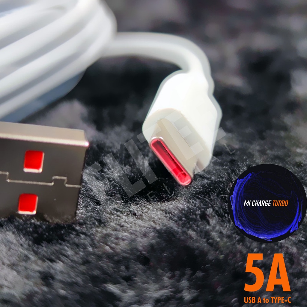 ELITEE KABEL DATA XIAOMI TURBO CHARGING 5A USB TYPE C 33W MAX