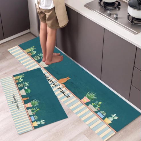 Keset 2 in 1 Door Mat Trendy Keset Dapur 2 in 1 Keset Kaki Dapur Kamar