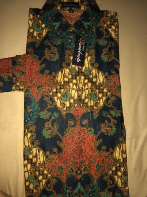 Batik Danabrata High Quality Kemeja Batik Lengan Panjang Pria Katun Primis Super Premium Size M L Xl