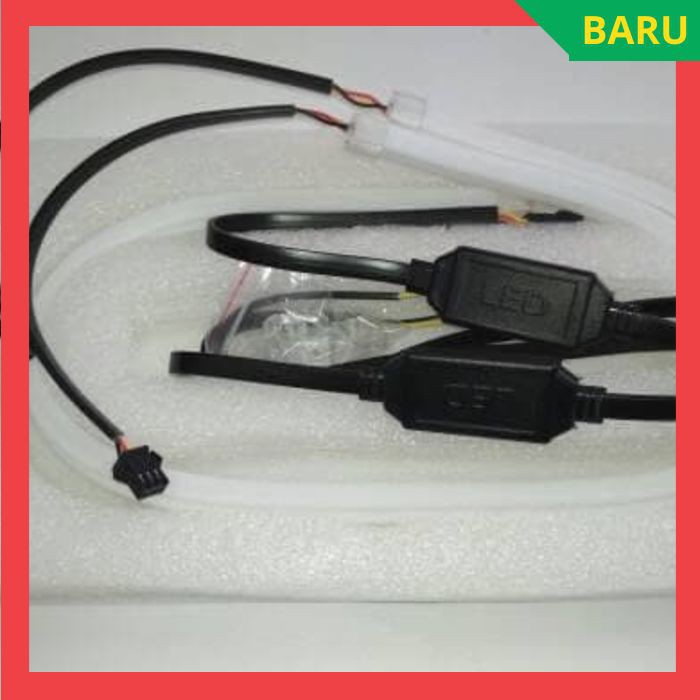 Lampu LED Mobil Motor Lampu DRL LED Mobil Motor Alis Fleksibel Panjang 60CM Plus Modul Waterproof
