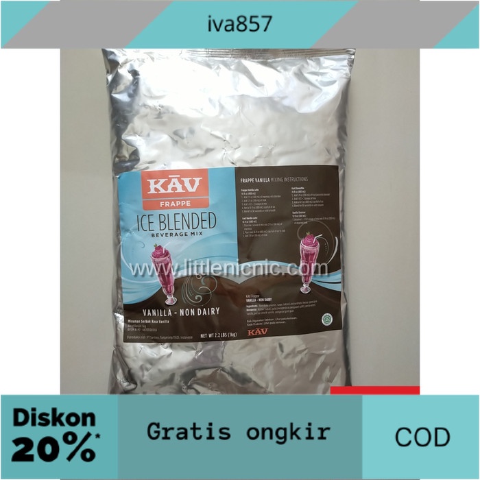 

PROMO KAV Vanilla Frappe Ice Blended Beverage Mix bubuk minuman powder GRATIS ONGKIR