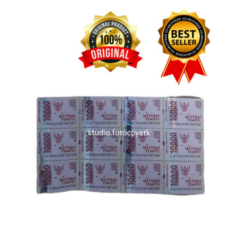 

Materai 10000 ASLI ORIGINAL