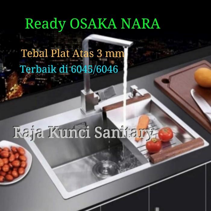 Sanitary | Paket Lengkap Kitchen Sink Onan Golden Hand 6045/Bak Cuci Piring