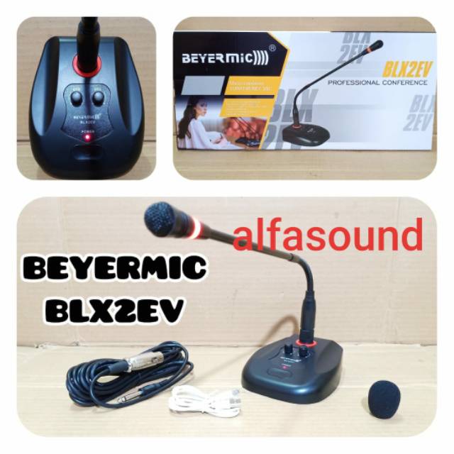 Microphone Mic Mik Kabel Podium Conference Beyermic BLX2EV