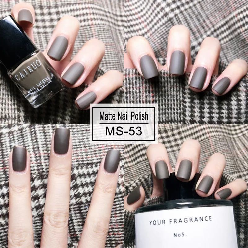 CAIRO MATTE NAIL POLISH NON PEEL OFF PREMIUM / kutek doff matt non peel off nail TIDAK BERACUN HALAL