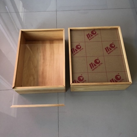 Gift Box 25x30 &amp; 30x35 Kotak Hantaran Kayu Gift Box Sleding Akrilik