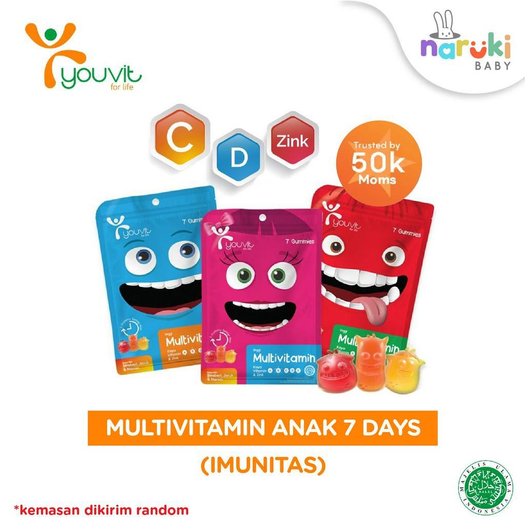 Youvit Multivitamin Anak 7 Gummies untuk Seminggu