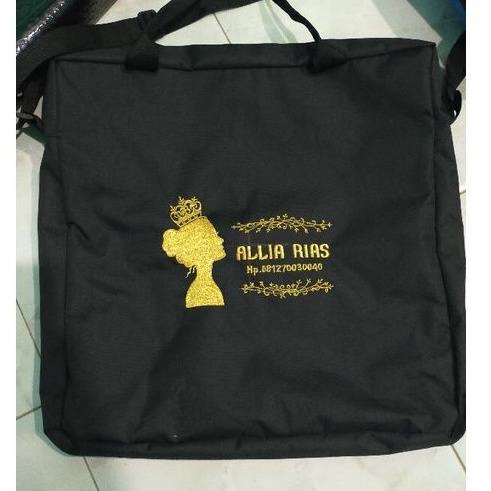 Tas Ring Light / Tas Lampu Variasi Bordir Nama Salon Ukuran Jumbo & Super Jumbo