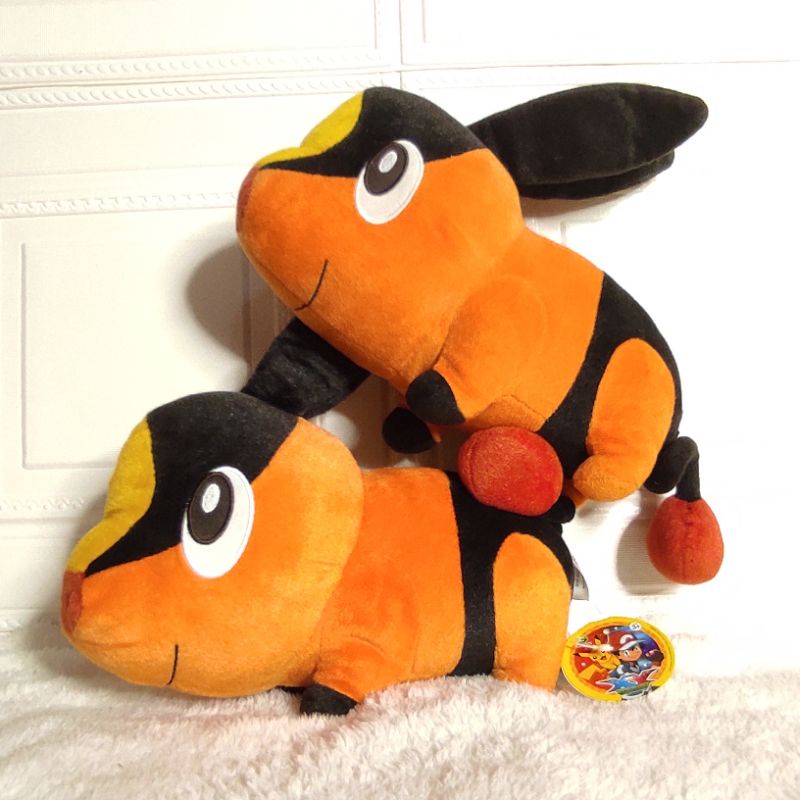 Boneka Pokemon Tepig Original Nintendo Import / Evolusi Pignite Emboar