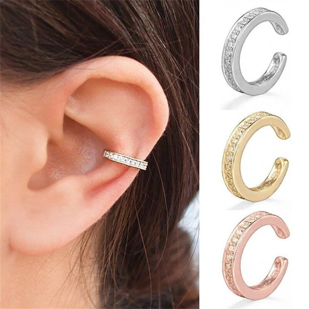 Lily CZ Cuff Earrings Fashion Hadiah Pesta Dainty Jewelry Ear Cuff