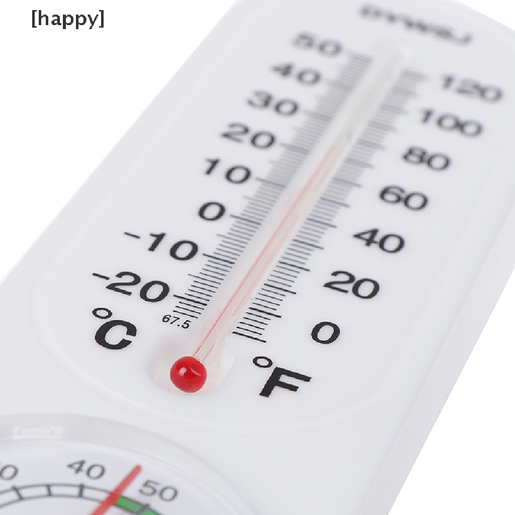 Termometer Hygrometer Analog Monitor Kelembaban Model Tempel Dinding Untuk Rumah Tangga