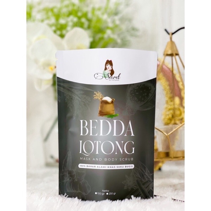 Bedak Lotong Bubuk / Black Scrub / bedda lotong original Secret By Febhybiee lulur viral