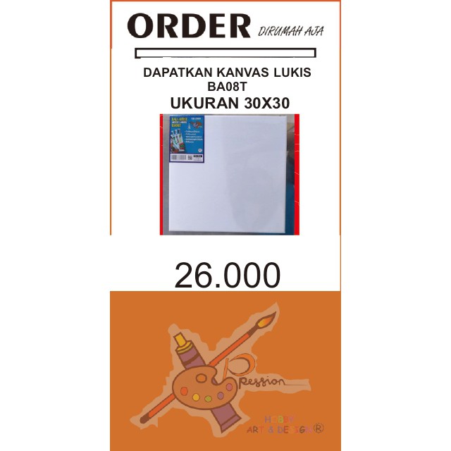 

KANVAS BINGKAI BA08T UKURAN 30 X 30
