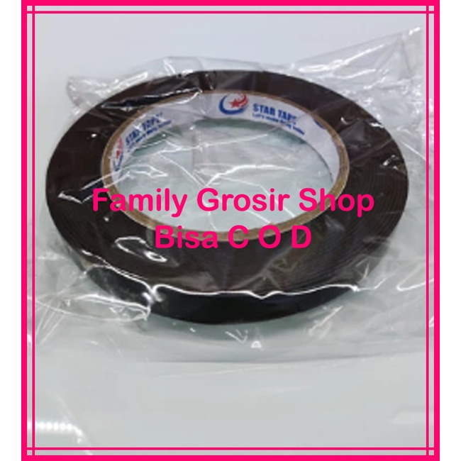 

Double Tape PE Foam 12mm/24mm x 5 meter Star Tape Double Tape Busa Dobel Tip Busa