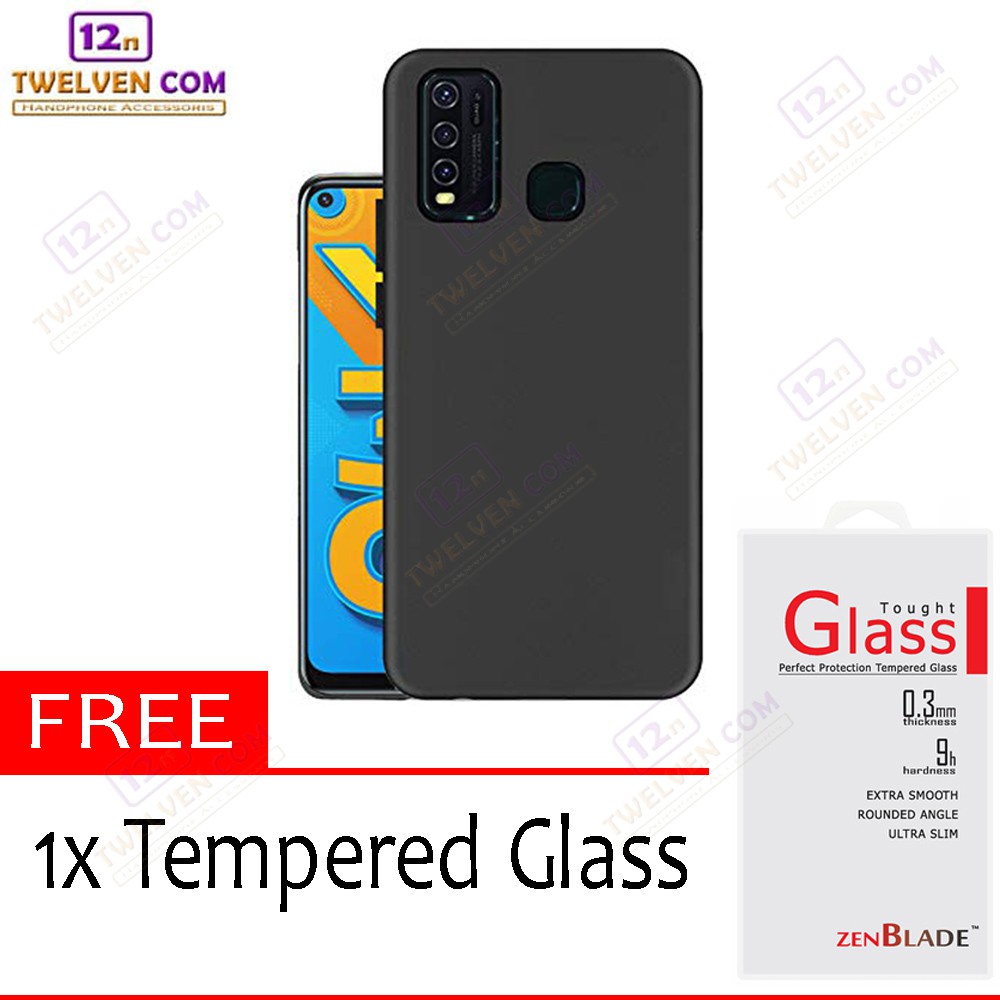 Case Slim Matte Softcase Vivo Y30 / Vivo Y50 - Free Tempered Glass