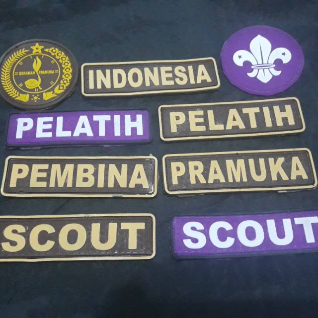 Patch/badge tempelan velcro pramuka murah