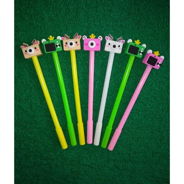

Pulpen gel karakter unik isi 12 pcs