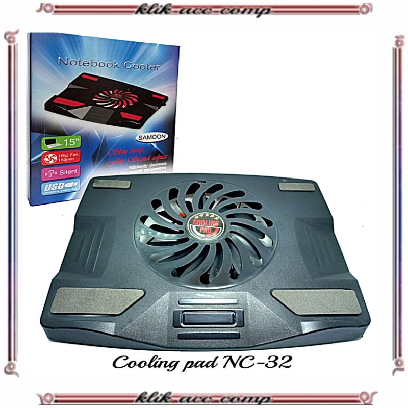 Cooling Pad Laptop GAMING Big Fan 15&quot; NC32