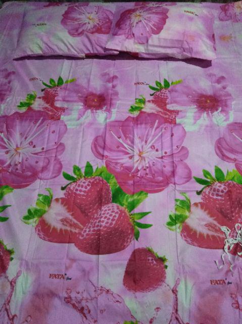 Bed Cover Flat Fata Signature Minimalis Edition / Bedcover Set / Bedcover Fata / Uk. 180x200