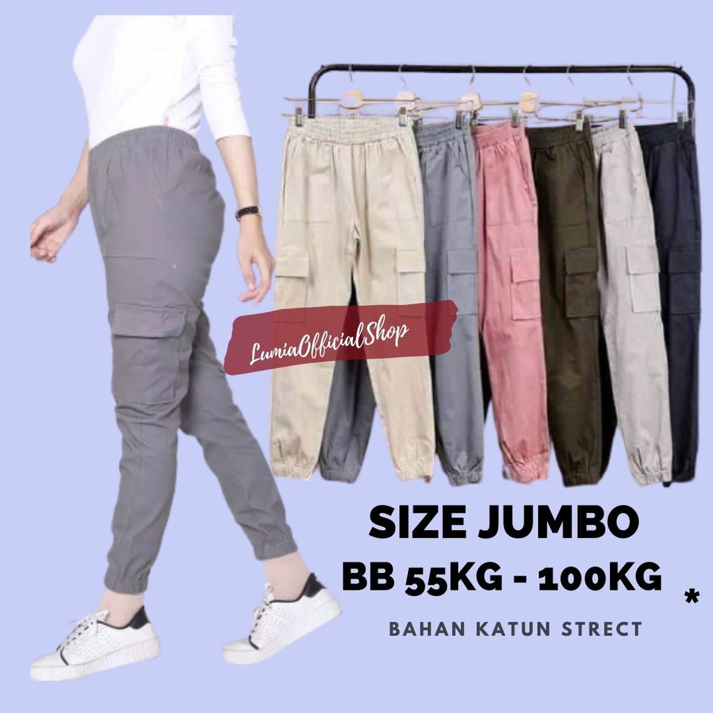 CELANA JOGGER WANITA/ CELANA JOGER /JOGER CARGO WANITA/CELANA JOGER CARGO WANITA/BAHAN KATUN