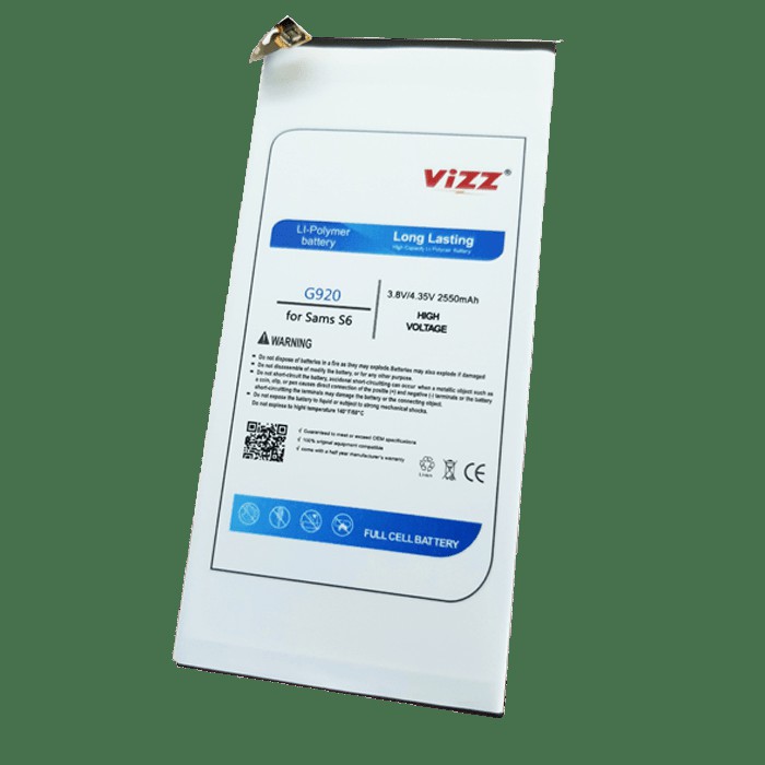 Vizz Baterai SAMSUNG S6 G920 Original