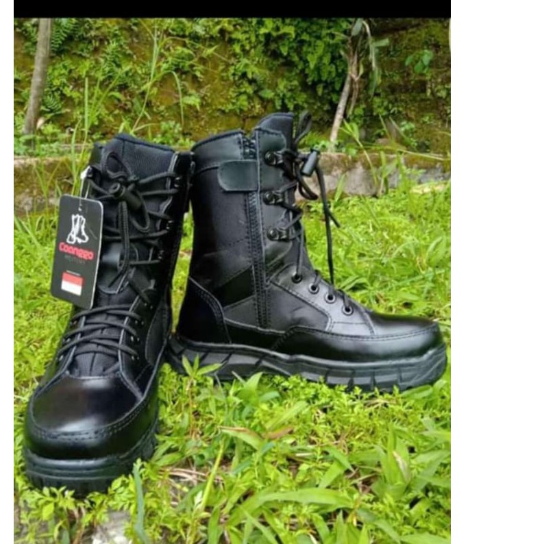 Sepatu pdl kulit sapi asli pdl boots CAANGGO MILITARY