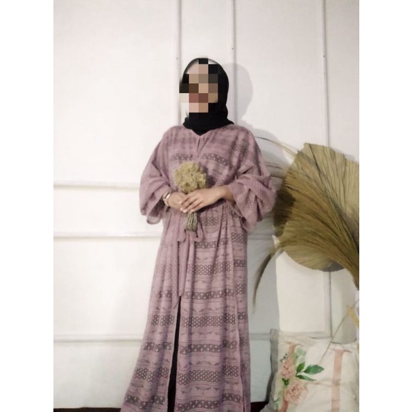 Nami outer Khadijahgoals by W A G E/long outer brokat Lace/long outer brukat Lace/cardigan/outer bru