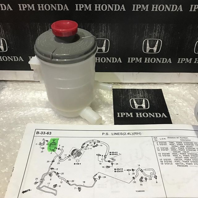 53701 TA0 Botol Tabung Oli Minyak Power Steering Power Steering Honda Accord CP2 2008 2009 2010 2011 2012