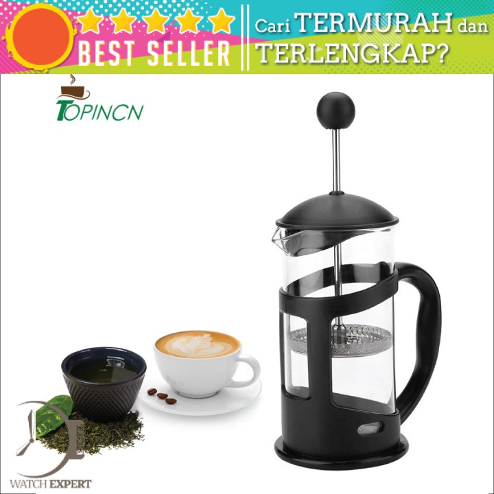 Bisa COD French Press Coffee Maker Pot - TOPINCN Cafilas TOP1