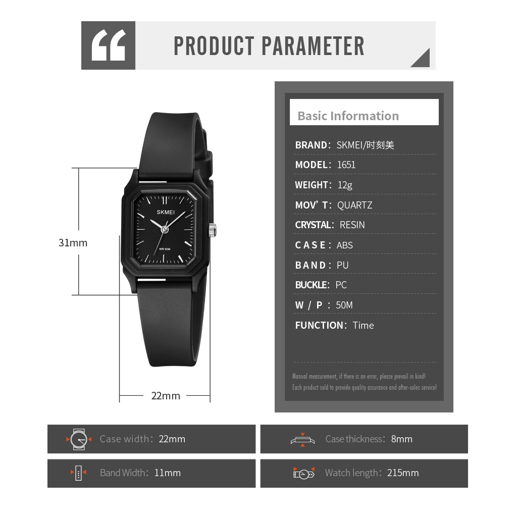 Jam Tangan Cewek SKMEI 1651 Jam Skmei Jam Tangan Wanita Jam Cewek Jam Tangan Skmei Jam Tangan Analog Skmei Jam Tangan Analog Wanita