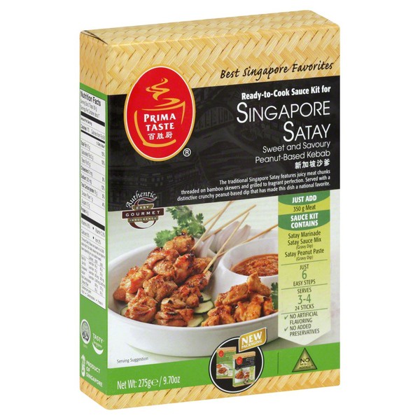 

Bumbu Sate Prima Taste Singapore Satay Peanut Based Kebab 275 Gram
