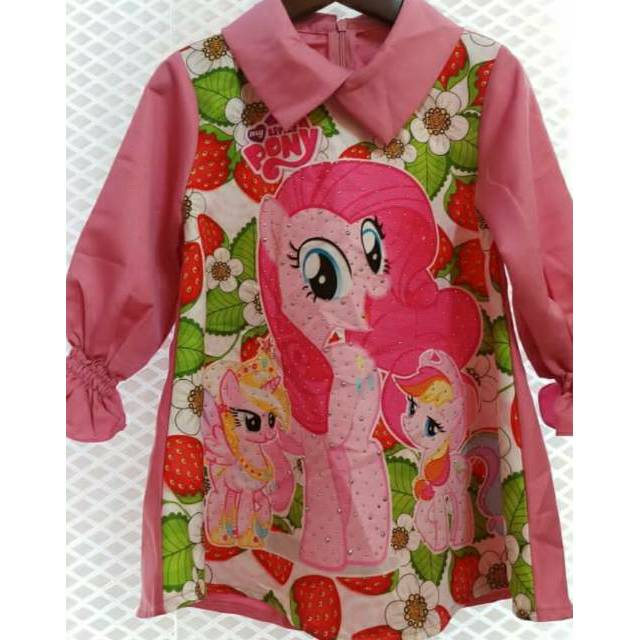 GROSIR 3pcs Dress Channel Coco Ice 468 (4-7th)/Mini Dress Anak/Dress Balotelly Anak