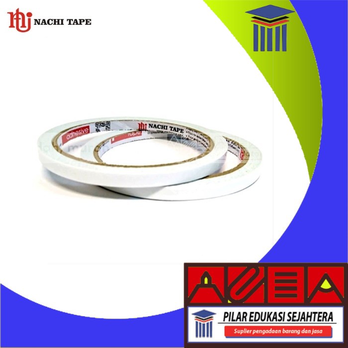 

SOLASI DOUBLE TAPE NACHI PEREKET BENDA WARNA PUTIH 6MM (1PC)