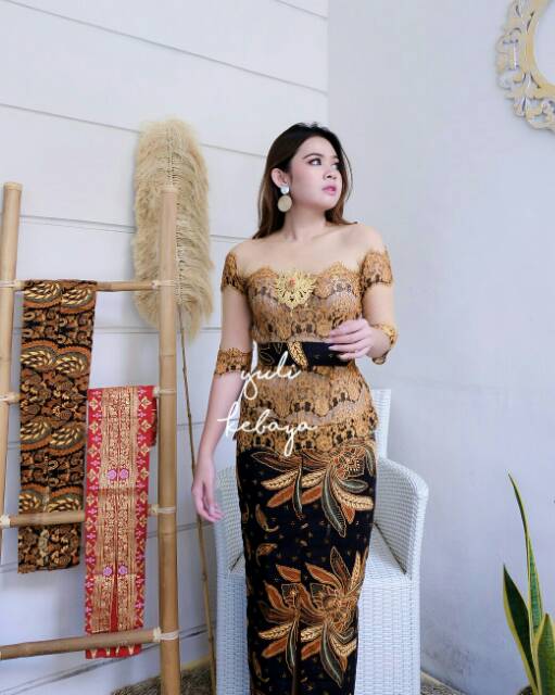 Set Kebaya Bali Modern,  kebaya sabrina