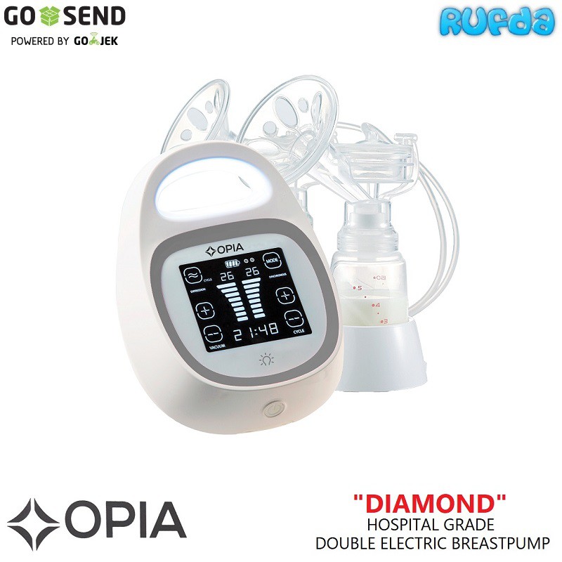 Opia Diamond Electric Breastpump Rechargeable Double Motor Hospital Grade