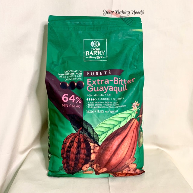 Jual Cacao Barry Extra Bitter Guayaquil 64 Repack 1 Kg Shopee Indonesia