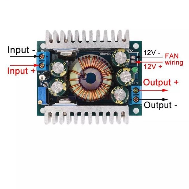 DC-DC Konverter Step Down Buck Modul Catu Daya DC 5-40V ke 1.2 -36V 8A/100W Regulator Voltase untuk Mobil