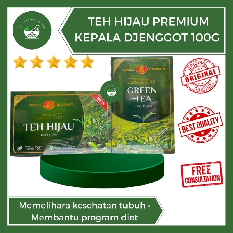 

Teh Hijau Kepala Djenggot Green Tea Premium Family Size 100gr