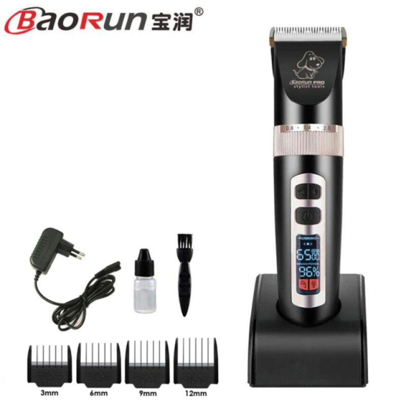 BAORUN PRO Alat Cukur Elektrik Bulu Hewan Anjing Pet Grooming Rechargeable P9