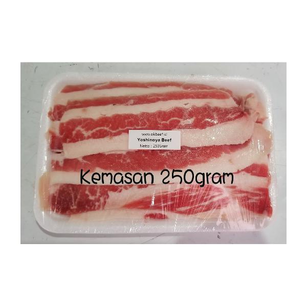 

Daging Sapi Slice Beef US Yoshinoya Beef Sliced Beef Pack 250gram