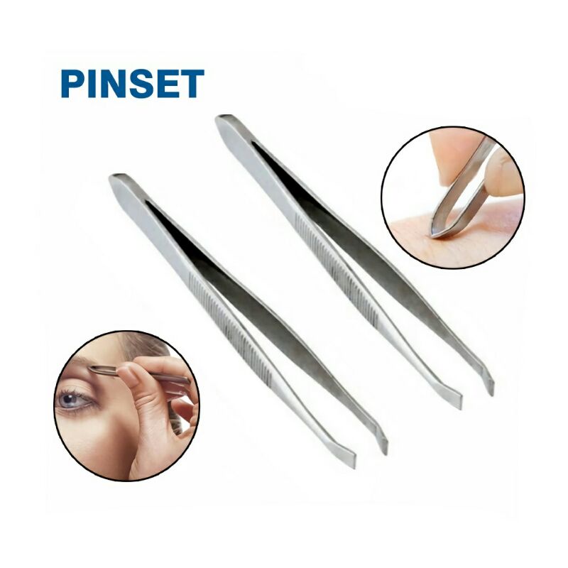 Pinset Stainles Alat Cabut Rambut Bulu / Alat Cabut Kutu