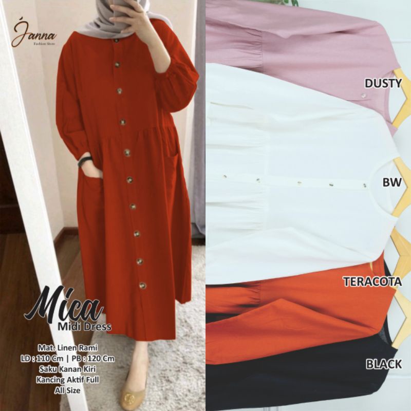 MICA GAMIS MIDI DRES TERBARU