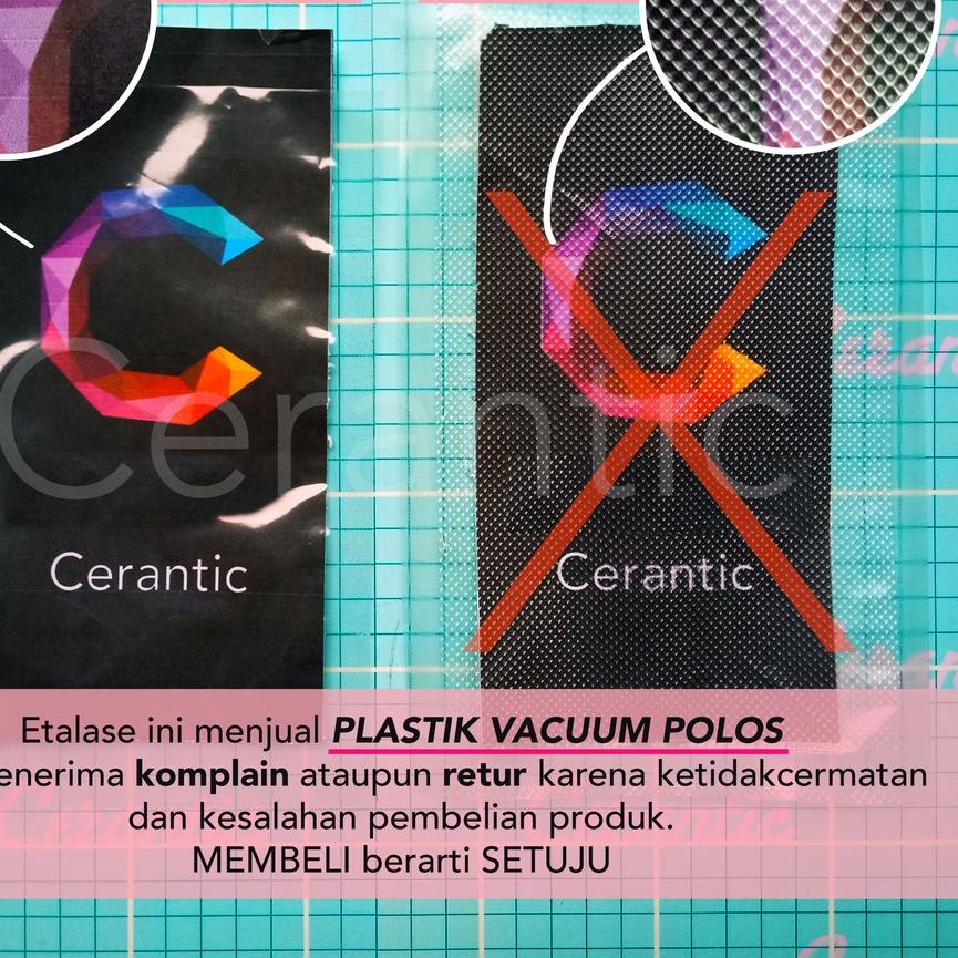 

➭ Plastik Vacuum POLOS 17x25 / Plastic Vacum Bag 17 x 25 cm isi 100 ✸