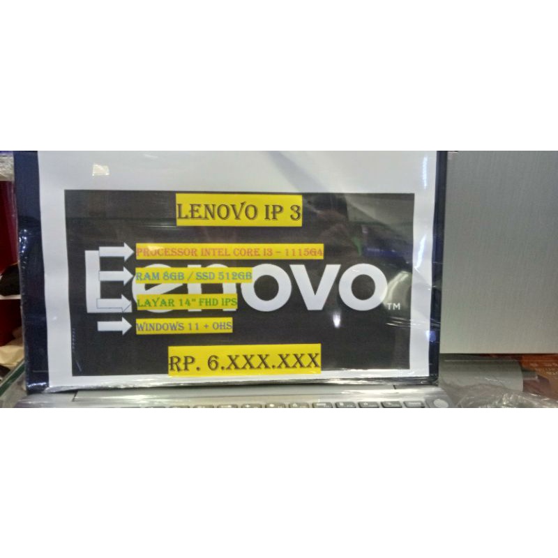 LENOVO IP 3 I3 1115G4 8GB SSD 512GB