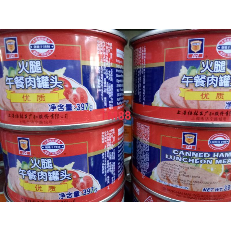 

LUNCHEON DAGING BABI DALAM KALENG MALING TTS SPECIAL/CANNED HAM LUNCHEON MEAT MALING TTS