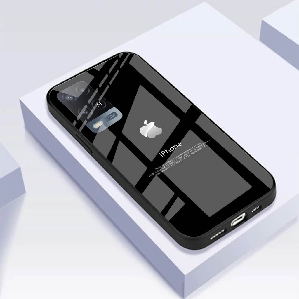 (Q40) Softcase Oppo A55 A54 - Softcase kaca Oppo A55 A54 - Case Oppo A55 A54 - Case Aesthetic Oppo A